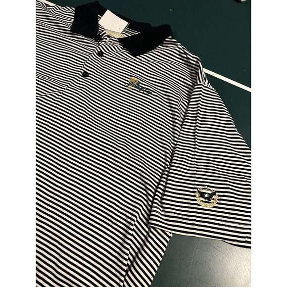 VTG Presidents Cup Tournament Striped Golf Polo Shirt XL The Game Authentic PGA - Picture 1 of 8